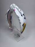 School Prints Knot Head Band