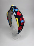 School Prints Knot Head Band