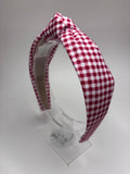 Gingham Prints Knot Head Band