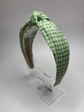 Gingham Prints Knot Head Band