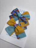 Books & Pencils  - Set of 2 Clips bow