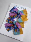 Books & Pencils  - Set of 2 Clips bow