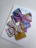 Books & Pencils  - Set of 2 Clips bow