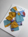 Books & Pencils  - Set of 2 Clips bow