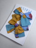Books & Pencils  - Set of 2 Clips bow