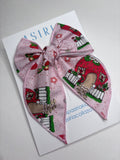 Strawberry S Cake  -Single Clip Serge Bow