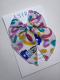 Bluey-Single Clip Serge Bow