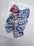 Flower Patches - Set of 2 Clips bow