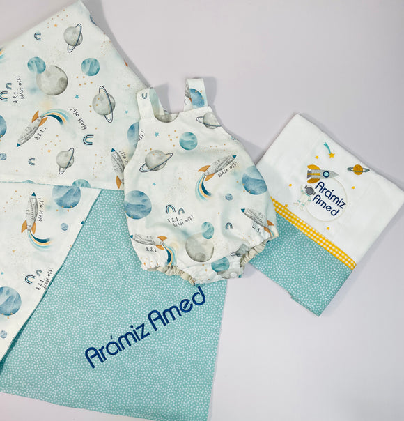 Blue Rocket Set + blanket
