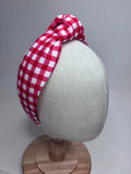 Gingham Prints Knot Head Band