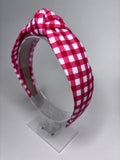 Gingham Prints Knot Head Band