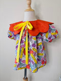 Pink Back to School - Matilda Flower Collar TOP