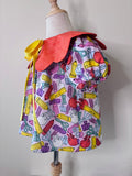 Pink Back to School - Matilda Flower Collar TOP