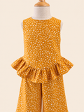 Mostaza Floreado - Fiorella top