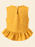 Mostaza Floreado - Fiorella top